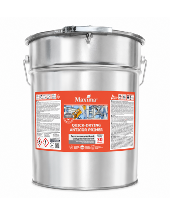 Greitai džiūstantis antikorozinis gruntas MAXIMA, raudonai rudas, 25 kg