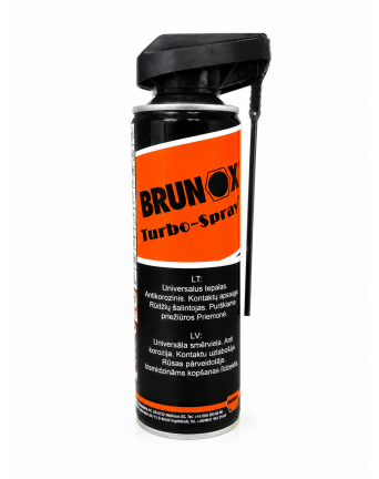 Antikorozinė daugiafunkcinė purškimo priemonė BRUNOX TURBO SPRAY, power click, 300 ml