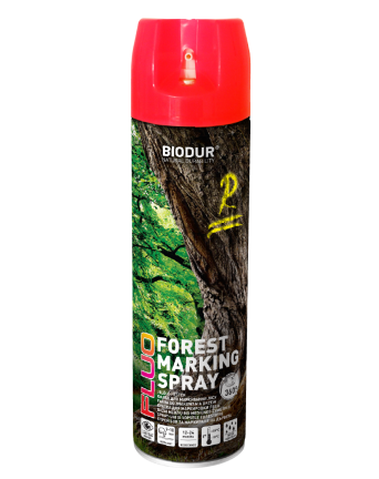 Aerozoliniai miško ženklinimo dažai BIODUR, raudoni, 500 ml