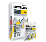 Elastingi plytelių klijai POLIMIN P-24 ELASTIC, 25 kg