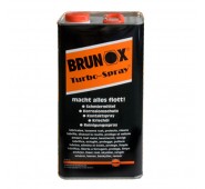 Antikorozinė daugiafunkcinė tepimo ir valymo priemonė BRUNOX TURBO SPRAY, 5 l