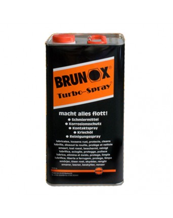 Antikorozinė daugiafunkcinė tepimo ir valymo priemonė BRUNOX TURBO SPRAY, 5 l