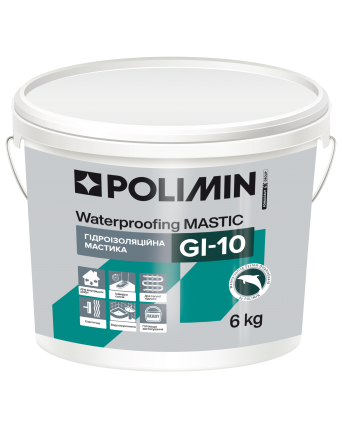 GI-10 Hidroizoliacinė mastika, 3 kg Polimin