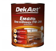 Alkidinė emalė grindims DekART PF-266, raudonai-ruda, 0.9 kg 